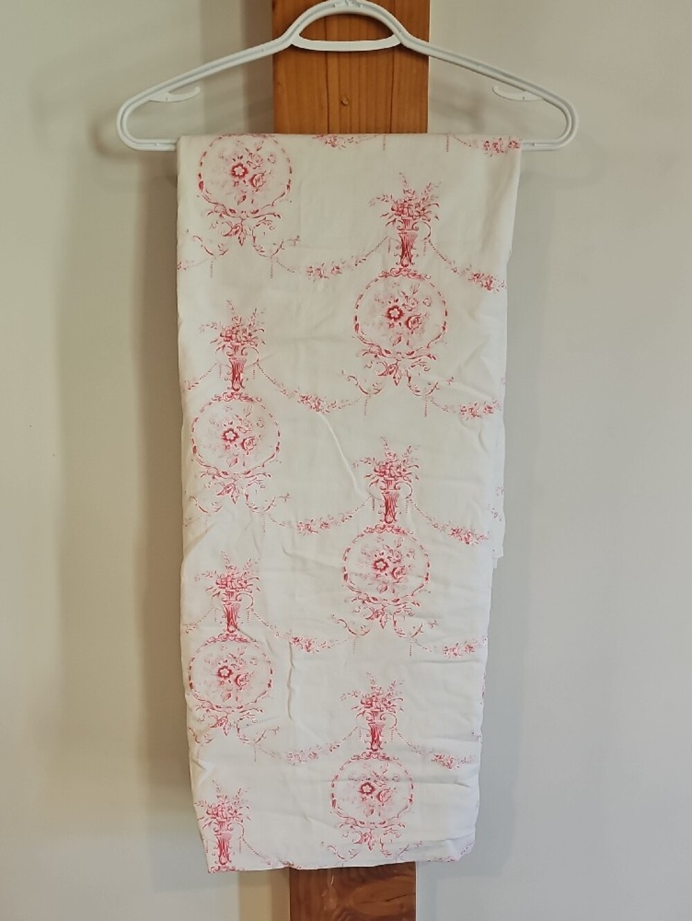 Vintage Texmade Combed Cotton Twin Flat Floral Sheet